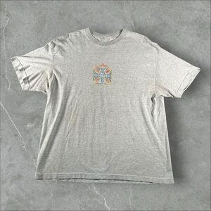 Vintage West Coast Choppers Shirt Mens XL Grey Y2K Flames Cross Grunge Jesse Who